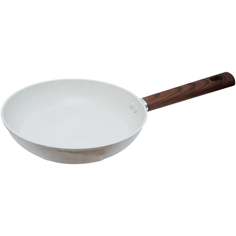 Tigaie granit 24 cm antiaderenta crem fara capac Synmore
